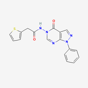 N-(4-oxo-1-phenyl-1H-pyrazolo[3,4-d]pyrimidin-5(4H)-yl)-2-(thiophen-2-yl)acetamide