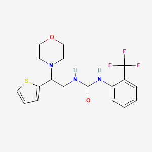 1-(2-Morpholino-2-(thiophen-2-yl)ethyl)-3-(2-(trifluoromethyl)phenyl)urea