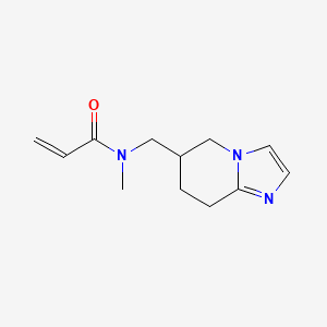 molecular formula C12H17N3O B2415672 N-{5H,6H,7H,8H-imidazo[1,2-a]pyridin-6-ylmethyl}-N-methylprop-2-enamide CAS No. 2308383-81-3