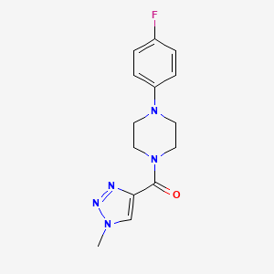 (4-(4-fluorophenyl)piperazin-1-yl)(1-methyl-1H-1,2,3-triazol-4-yl)methanone