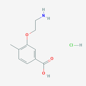 3-(2-Aminoethoxy)-4-methylbenzoic acid;hydrochloride