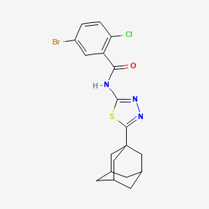 N-[5-(1-adamantyl)-1,3,4-thiadiazol-2-yl]-5-bromo-2-chlorobenzamide