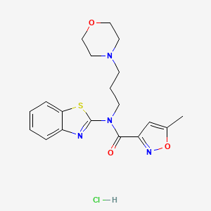 N-(benzo[d]thiazol-2-yl)-5-methyl-N-(3-morpholinopropyl)isoxazole-3-carboxamide hydrochloride