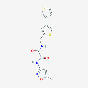 N'-(5-Methyl-1,2-oxazol-3-yl)-N-[(4-thiophen-3-ylthiophen-2-yl)methyl]oxamide