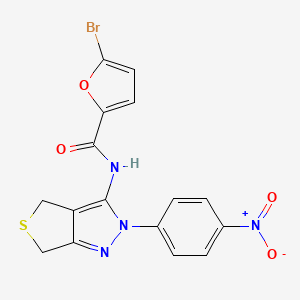 5-bromo-N-(2-(4-nitrophenyl)-4,6-dihydro-2H-thieno[3,4-c]pyrazol-3-yl)furan-2-carboxamide
