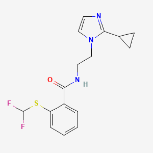N-(2-(2-cyclopropyl-1H-imidazol-1-yl)ethyl)-2-((difluoromethyl)thio)benzamide