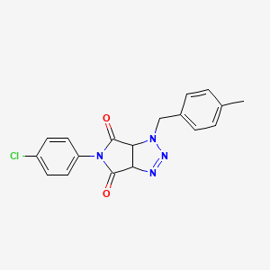 5-(4-chlorophenyl)-1-(4-methylbenzyl)-3a,6a-dihydropyrrolo[3,4-d][1,2,3]triazole-4,6(1H,5H)-dione
