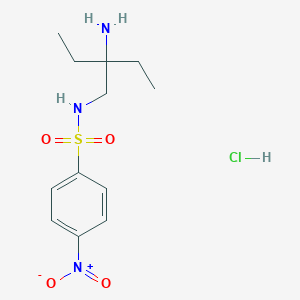 N-(2-Amino-2-ethylbutyl)-4-nitrobenzenesulfonamide;hydrochloride