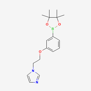 1-[2-[3-(4,4,5,5-Tetramethyl-1,3,2-dioxaborolan-2-yl)phenoxy]ethyl]imidazole