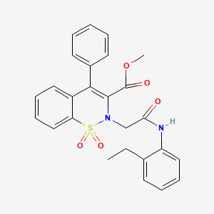 methyl 2-{2-[(2-ethylphenyl)amino]-2-oxoethyl}-4-phenyl-2H-1,2-benzothiazine-3-carboxylate 1,1-dioxide