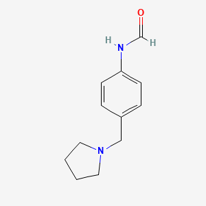 molecular formula C12H16N2O B2415747 n-{4-[(Pyrrolidin-1-yl)methyl]phenyl}formamide CAS No. 1482450-12-3