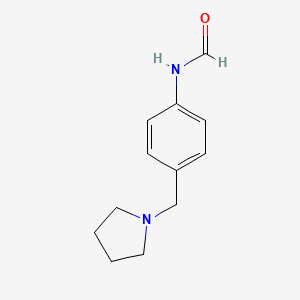 N-[4-(pyrrolidin-1-ylmethyl)phenyl]formamide