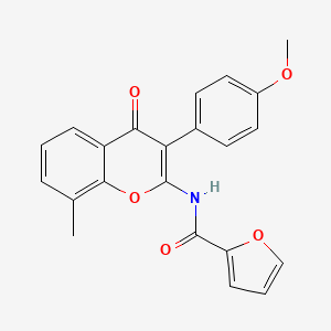 N-[3-(4-methoxyphenyl)-8-methyl-4-oxo-4H-chromen-2-yl]furan-2-carboxamide