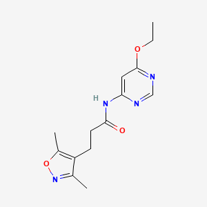 3-(3,5-dimethylisoxazol-4-yl)-N-(6-ethoxypyrimidin-4-yl)propanamide
