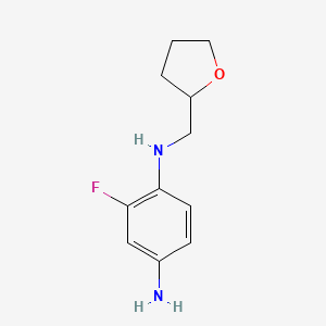 2-fluoro-1-N-(oxolan-2-ylmethyl)benzene-1,4-diamine