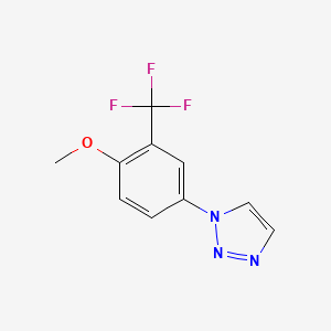 1-[4-Methoxy-3-(trifluoromethyl)phenyl]triazole