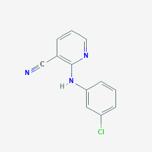 molecular formula C12H8ClN3 B2415793 2-((3-Chlorophenyl)amino)nicotinonitrile CAS No. 724745-64-6
