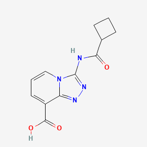 3-(Cyclobutanecarboxamido)-[1,2,4]triazolo[4,3-a]pyridine-8-carboxylic acid