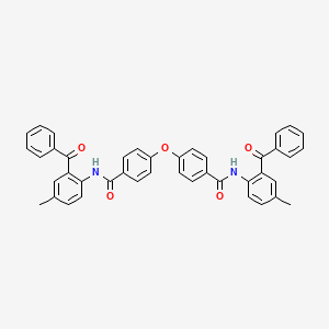 molecular formula C42H32N2O5 B2415796 N-(2-benzoyl-4-methylphenyl)-4-{4-[(2-benzoyl-4-methylphenyl)carbamoyl]phenoxy}benzamide CAS No. 392251-32-0