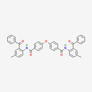 N-(2-benzoyl-4-methylphenyl)-4-[4-[(2-benzoyl-4-methylphenyl)carbamoyl]phenoxy]benzamide