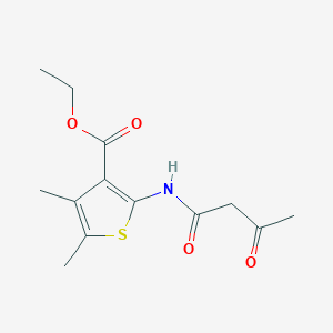 molecular formula C13H17NO4S B2415813 Ethyl 4,5-dimethyl-2-(3-oxobutanamido)thiophene-3-carboxylate CAS No. 315676-49-4