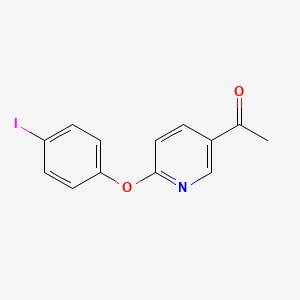 molecular formula C13H10INO2 B2415835 5-Acetyl-2-(4-iodophenoxy) pyridine CAS No. 1557799-55-9