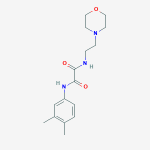 molecular formula C16H23N3O3 B2415839 N1-(3,4-dimethylphenyl)-N2-(2-morpholinoethyl)oxalamide CAS No. 340980-82-7