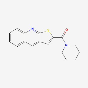 molecular formula C17H16N2OS B2415840 Piperidino(thieno[2,3-b]quinolin-2-yl)methanone CAS No. 478079-47-9
