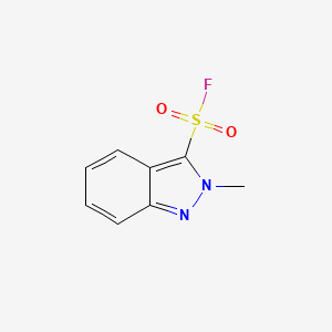 molecular formula C8H7FN2O2S B2415843 2-Methylindazole-3-sulfonyl fluoride CAS No. 2228432-13-9