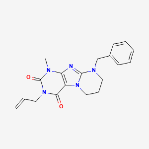 9-benzyl-1-methyl-3-prop-2-enyl-7,8-dihydro-6H-purino[7,8-a]pyrimidine-2,4-dione