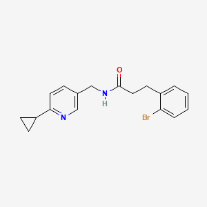 3-(2-bromophenyl)-N-((6-cyclopropylpyridin-3-yl)methyl)propanamide