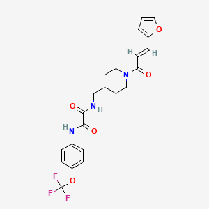 (E)-N1-((1-(3-(furan-2-yl)acryloyl)piperidin-4-yl)methyl)-N2-(4-(trifluoromethoxy)phenyl)oxalamide
