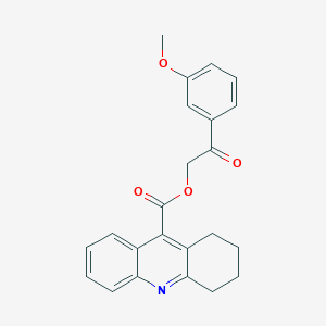 2-(3-Methoxyphenyl)-2-oxoethyl 1,2,3,4-tetrahydroacridine-9-carboxylate