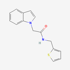 2-indol-1-yl-N-(thiophen-2-ylmethyl)acetamide