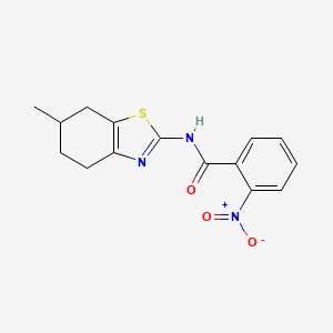 N-(6-methyl-4,5,6,7-tetrahydrobenzo[d]thiazol-2-yl)-2-nitrobenzamide