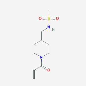 N-[(1-Prop-2-enoylpiperidin-4-yl)methyl]methanesulfonamide