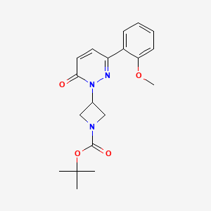 Tert-butyl 3-[3-(2-methoxyphenyl)-6-oxopyridazin-1-yl]azetidine-1-carboxylate