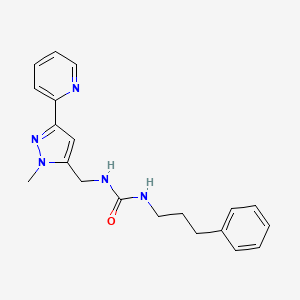 1-[(2-Methyl-5-pyridin-2-ylpyrazol-3-yl)methyl]-3-(3-phenylpropyl)urea