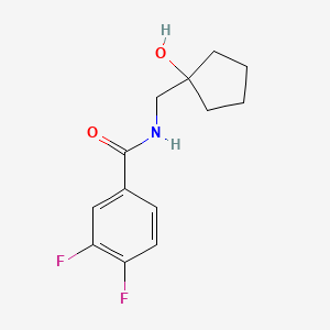 3,4-difluoro-N-((1-hydroxycyclopentyl)methyl)benzamide