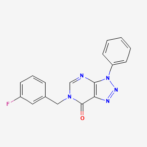 6-[(3-Fluorophenyl)methyl]-3-phenyltriazolo[4,5-d]pyrimidin-7-one