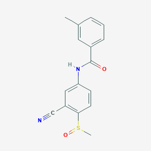 N-(3-Cyano-4-(methylsulfinyl)phenyl)-3-methylbenzenecarboxamide