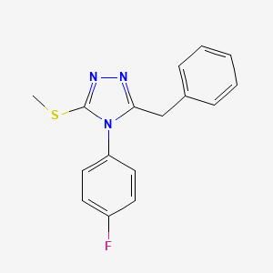 3-benzyl-4-(4-fluorophenyl)-5-(methylsulfanyl)-4H-1,2,4-triazole