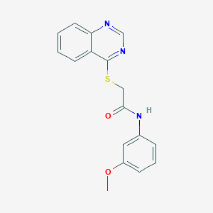 N-(3-methoxyphenyl)-2-(quinazolin-4-ylthio)acetamide