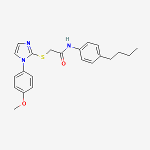 N-(4-butylphenyl)-2-((1-(4-methoxyphenyl)-1H-imidazol-2-yl)thio)acetamide