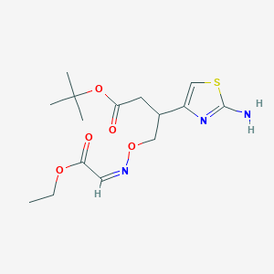 molecular formula C15H23N3O5S B2415922 (Z)-tert-Butyl 2-(((1-(2-aminothiazol-4-yl)-2-ethoxy-2-oxoethylidene)amino)oxy)-2-methylpropanoate CAS No. 86299-46-9