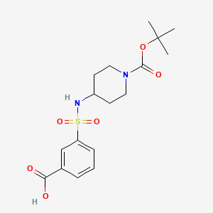 3-[1-(tert-Butoxycarbonyl)piperidin-4-ylaminosulfonyl]benzoic acid