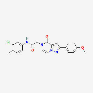 N-(3-chloro-4-methylphenyl)-2-[2-(4-methoxyphenyl)-4-oxopyrazolo[1,5-a]pyrazin-5(4H)-yl]acetamide