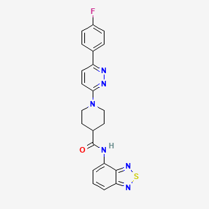 N-(benzo[c][1,2,5]thiadiazol-4-yl)-1-(6-(4-fluorophenyl)pyridazin-3-yl)piperidine-4-carboxamide