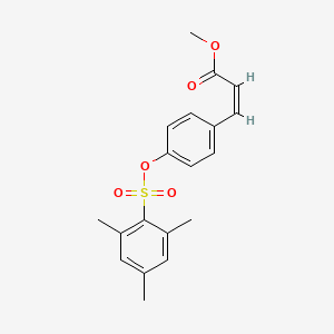methyl (2Z)-3-{4-[(2,4,6-trimethylbenzenesulfonyl)oxy]phenyl}prop-2-enoate