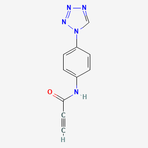 N-[4-(1H-1,2,3,4-tetrazol-1-yl)phenyl]prop-2-ynamide